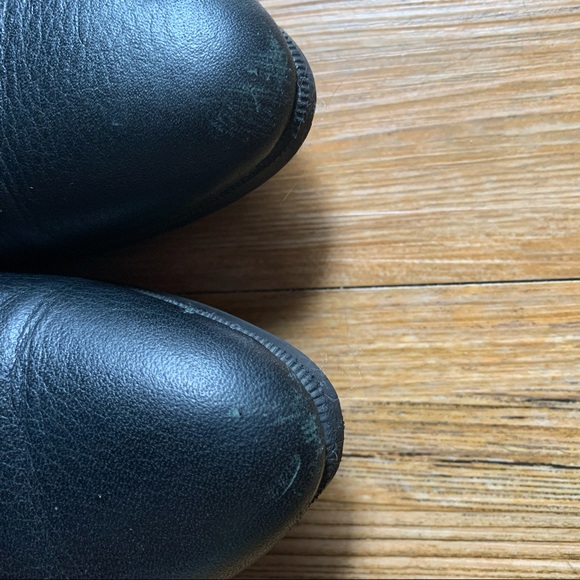 Vintage Black Zip Up Leather Booties - Picture 4 of 5